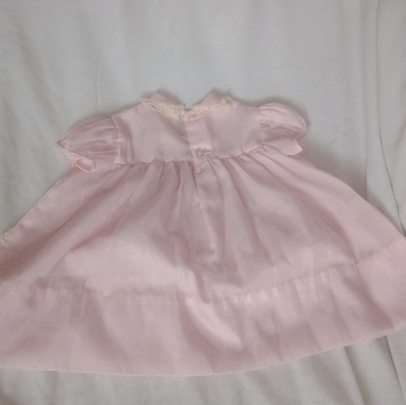 Vintage Aldenette Baby Dress Pink Layered Size 9MO - Picture 9 of 13